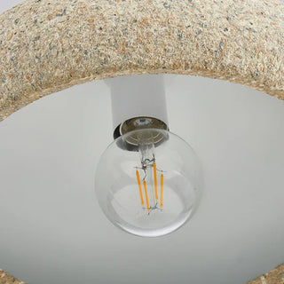 Lámpara Colgante Beige Piedra - Lámpara Colgante Ajustable Moderna para Comedor