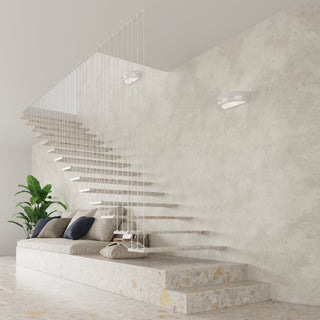Modern Ceramic Wall Light – White Contemporary Wall Sconce by Lumavera Lighting