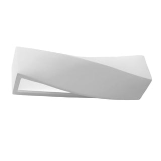 Modern Ceramic Wall Light | White Ceramic Wall Lamp with Ambient Hallway Lighting