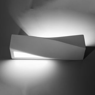 Modern Ceramic Wall Light | White Ceramic Wall Lamp with Ambient Hallway Lighting