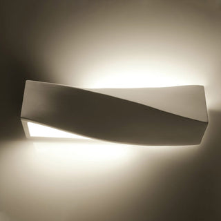 Modern Ceramic Wall Light | White Ceramic Wall Lamp with Ambient Hallway Lighting