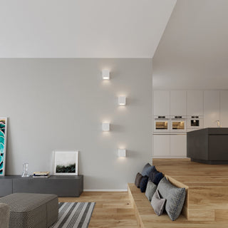 Modern Ceramic Wall Light | White Wall Sconce With Soft Ambient Glow