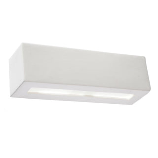 White Ceramic Wall Light – Modern Wall Sconce | Ambient Lighting Fixture