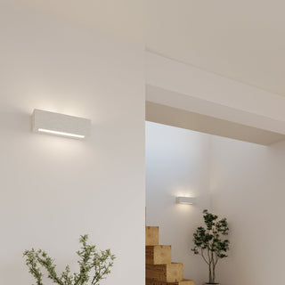 White Ceramic Wall Light – Modern Wall Sconce | Ambient Lighting Fixture