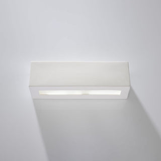 White Ceramic Wall Light – Modern Wall Sconce | Ambient Lighting Fixture