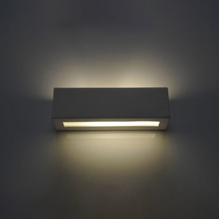White Ceramic Wall Light – Modern Wall Sconce | Ambient Lighting Fixture