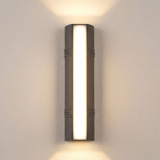 Outdoor Aluminum Wall Light – Modern Powder Coated Aluminum Wall Sconce with LED