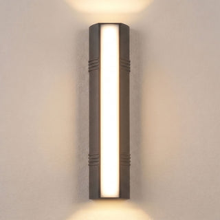 Outdoor Aluminum Wall Light – Modern Powder Coated Aluminum Wall Sconce with LED