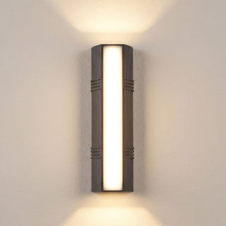 Outdoor Aluminum Wall Light – Modern Powder Coated Aluminum Wall Sconce with LED