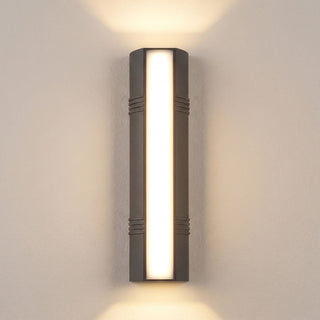 Outdoor Aluminum Wall Light – Modern Powder Coated Aluminum Wall Sconce with LED
