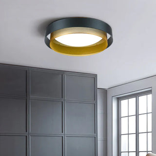 LED flush mount panel ceiling light – minimalist warm glow