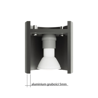 Gray Cylindrical Ceiling Light – Modern Minimalist Lamp for Living Room
