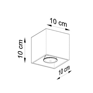 Black Cube Ceiling Light – Modern Minimalist Cube Light for Indoor Lighting