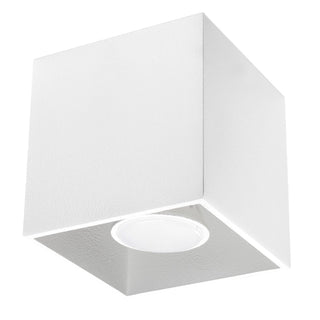 White Cube Ceiling Light – Modern Aluminum Lamp | Minimalist Scandinavian Lighting