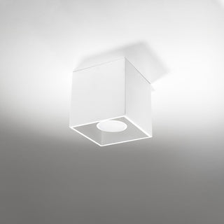 White Cube Ceiling Light – Modern Aluminum Lamp | Minimalist Scandinavian Lighting