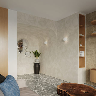 White Ceramic Wall Light – Modern Sculptural Wall Lamp With Soft Ambient Lighting