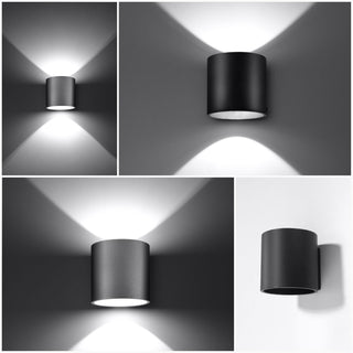 Black Wall Light – Minimalist Double Beam Lighting Fixture for Living Room Ambiance