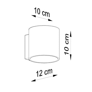 Modern Wall Light | White Cylindrical Lamp - Ambient Lighting Fixture by Lumavera