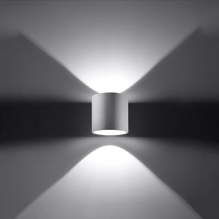 Modern Wall Light | White Cylindrical Lamp - Ambient Lighting Fixture by Lumavera