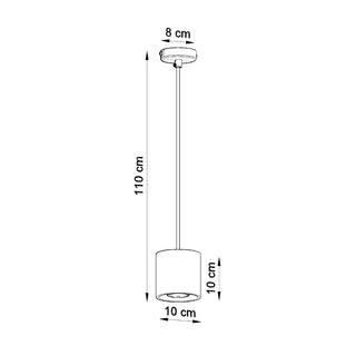 Black Cylindrical Pendant – Modern Pendant Light for Dining & Urban Loft