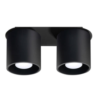 Black Cylindrical Ceiling Light – Modern Minimalist Lighting Fixture by Lumavera