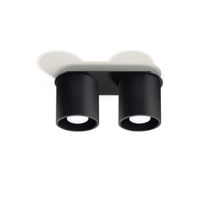 Black Cylindrical Ceiling Light – Modern Minimalist Lighting Fixture by Lumavera
