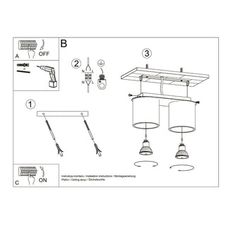 Gray Aluminum Ceiling Light – Modern Ceiling Fixture for Hallway & Living Room