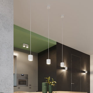 Modern Ceiling Light – White Cylindrical Lamp for Hallway & Living Room