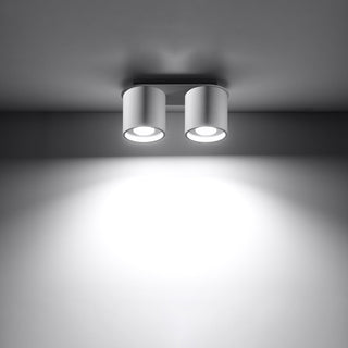 Modern Ceiling Light – White Cylindrical Lamp for Hallway & Living Room