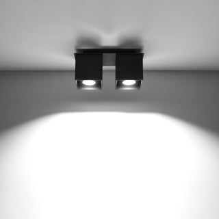 Double Black Ceiling Light – Modern Adjustable Spotlight Fixture by Lumavera