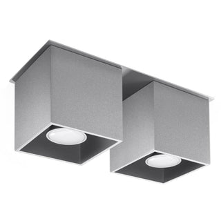 Modern Ceiling Light – Double Beam Gray Lamp | Minimalist Lighting Fixture