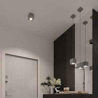 Modern Ceiling Light – Double Beam Gray Lamp | Minimalist Lighting Fixture