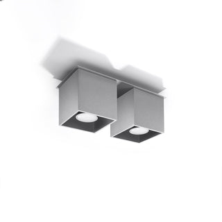 Modern Ceiling Light – Double Beam Gray Lamp | Minimalist Lighting Fixture