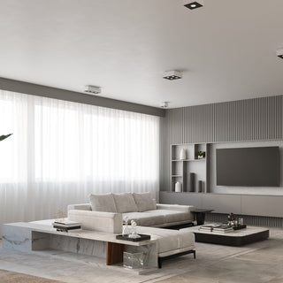 Minimalist White Ceiling Light – 3 Light Ceiling Lamp | Adjustable Color Temperature