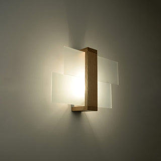 Natural Wood Wall Light – Scandinavian Wooden Wall Sconce | Warm Ambient Bedroom Lighting