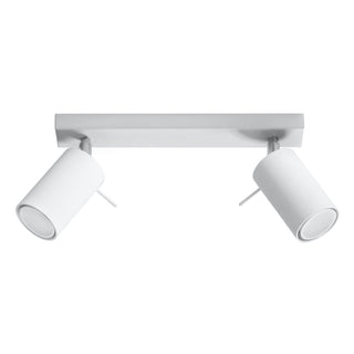 Adjustable Ceiling Light | Modern White Steel Spot Lighting for Living Room