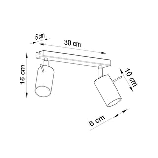 Plafonnier réglable | Projecteur moderne en acier blanc pour salon