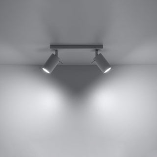 Plafonnier réglable | Projecteur moderne en acier blanc pour salon