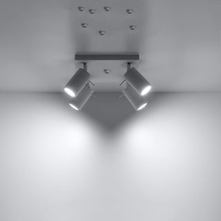 Modern Ceiling Light – Asterion White Ceiling Lamp with 4 Adjustable Spotlights