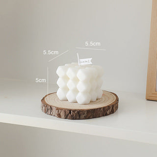 aromatic wax candles handmade scented cube candles home decor angle view