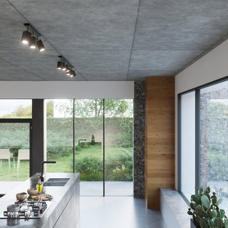 Black Modern Ceiling Light - 4 Light Ceiling Fixture with Adjustable Spotlights by Lumavera