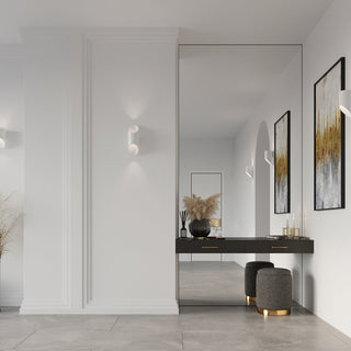 Modern Wall Light | White Aluminum Tube Wall Lamp - Contemporary Lighting Design