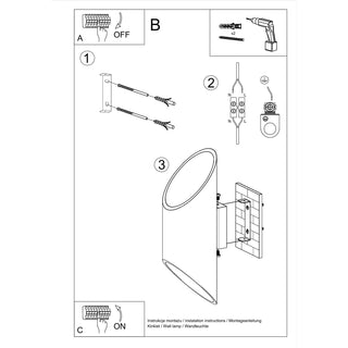 Modern Black Wall Light – Sleek Aluminum Wall Lamp for Living Room & Hallway