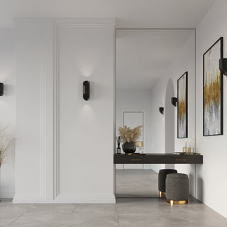 Modern Black Wall Light – Sleek Aluminum Wall Lamp for Living Room & Hallway