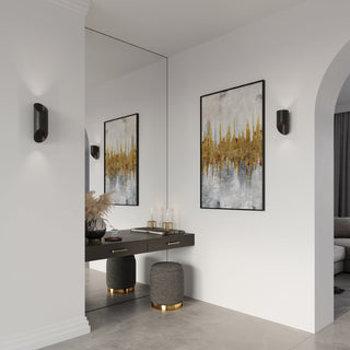 Modern Black Wall Light – Sleek Aluminum Wall Lamp for Living Room & Hallway