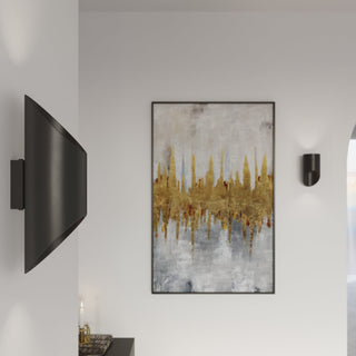 Modern Black Wall Light – Sleek Aluminum Wall Lamp for Living Room & Hallway