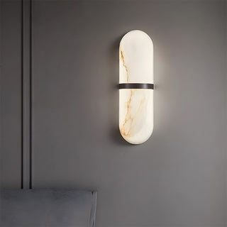 Marble decorative LED wall sconce — vintage style fixture