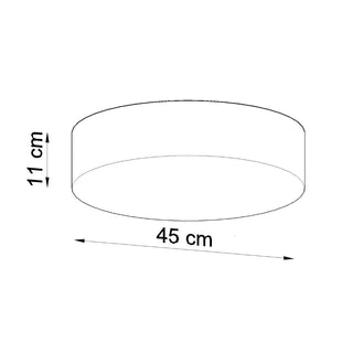White Round Ceiling Light - Minimalist Living Room Lighting | Modern Elegant Fixture