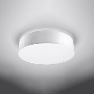 White Round Ceiling Light - Minimalist Living Room Lighting | Modern Elegant Fixture
