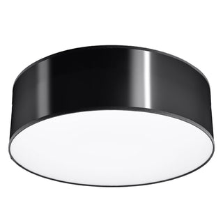 Black Ceiling Light - Minimalist Round Ceiling Lamp for Living Room Lighting